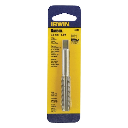 Irwin Irwin Hanson High Carbon Steel Metric Plug Tap 12 - 1.50 mm 1 pc 8343